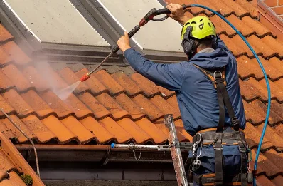 Démoussage et hydrofuge de toiture à Épine